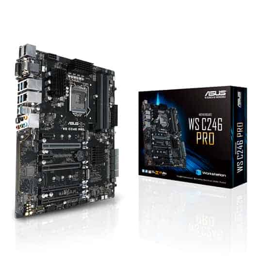 ASUS Intel Xeon E WS C246 PRO ATX Workstation Motherboard